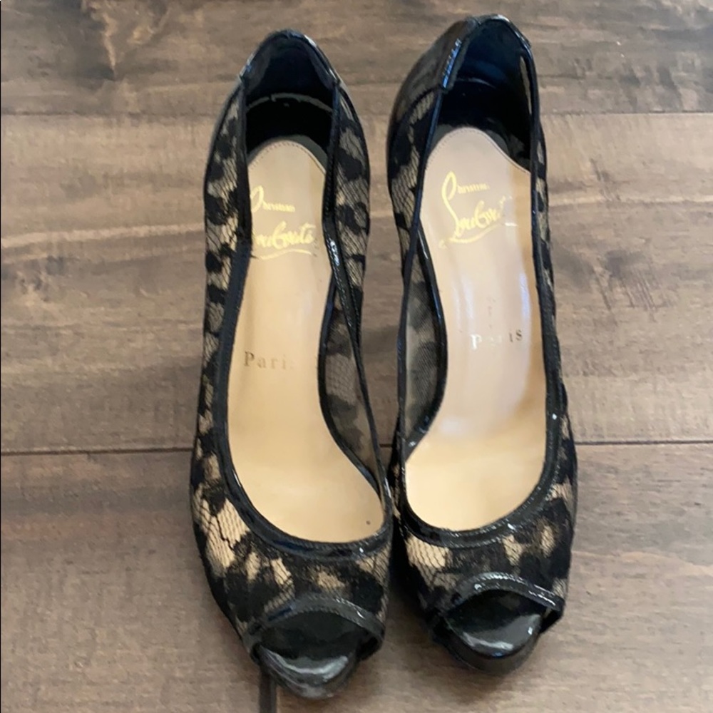 Christian Louboutin lace heels